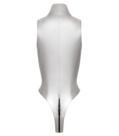 Body aus Lack mit 2-Wege-Reißverschluss vom Dekolleté bis über den Po