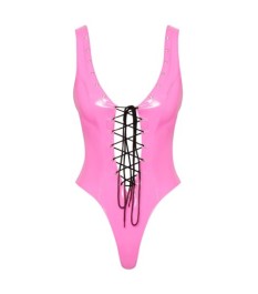 Lack-Body mit Schnürungen