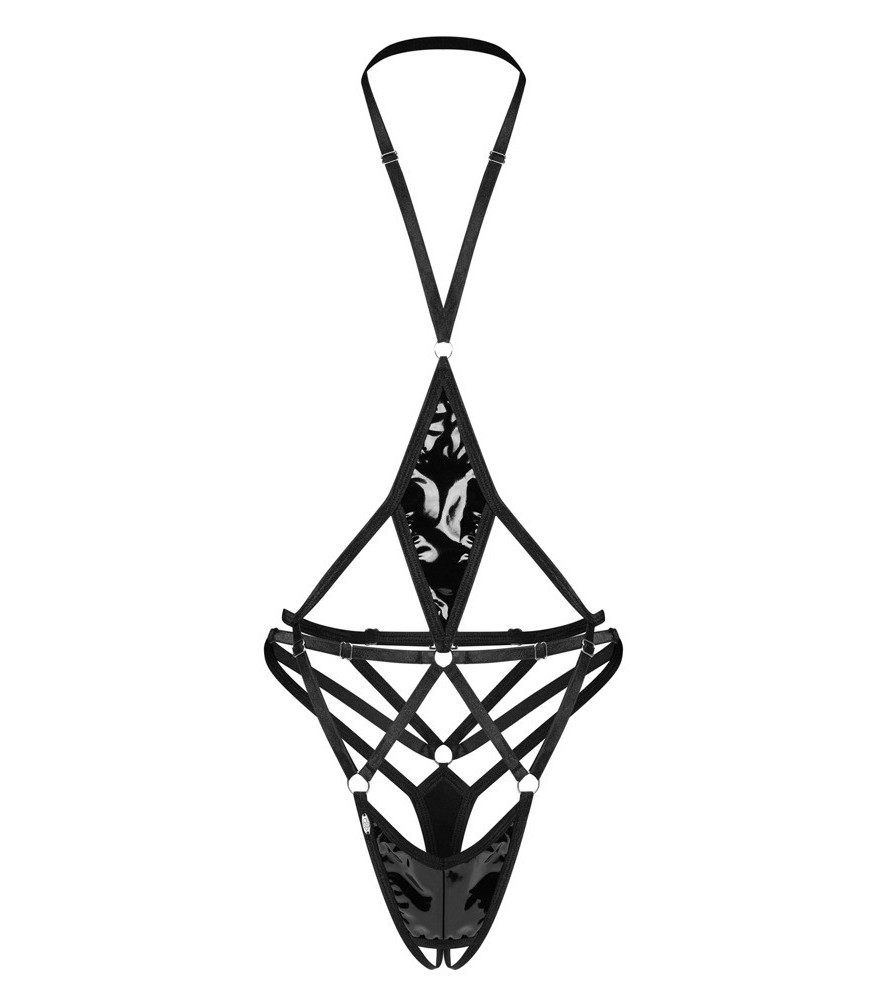 Ouvert-Body „Keira Lise“ mit Lack-Einsätzen