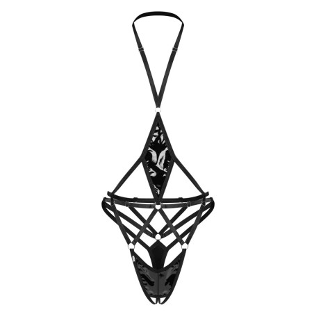 Ouvert-Body „Keira Lise“ mit Lack-Einsätzen