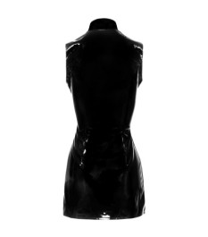 Kleid aus Lack mit 2-Wege-Reißverschluss vorne