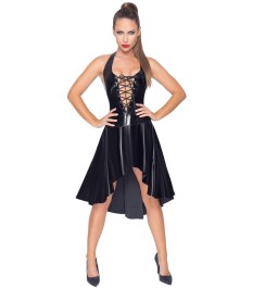 Kleid aus Lack mit Neckholder