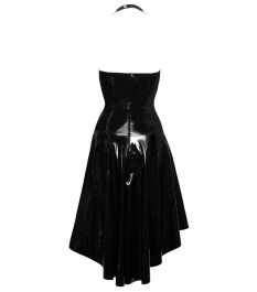 Kleid aus Lack mit Neckholder