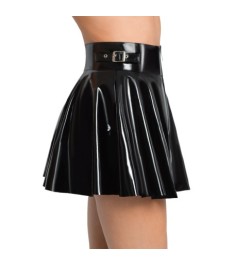 Strapshemd aus Lack mit abnehmbaren Trägern