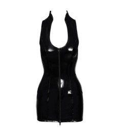 Kleid aus Lack mit komplett durchgehender Schnürung im Rücken