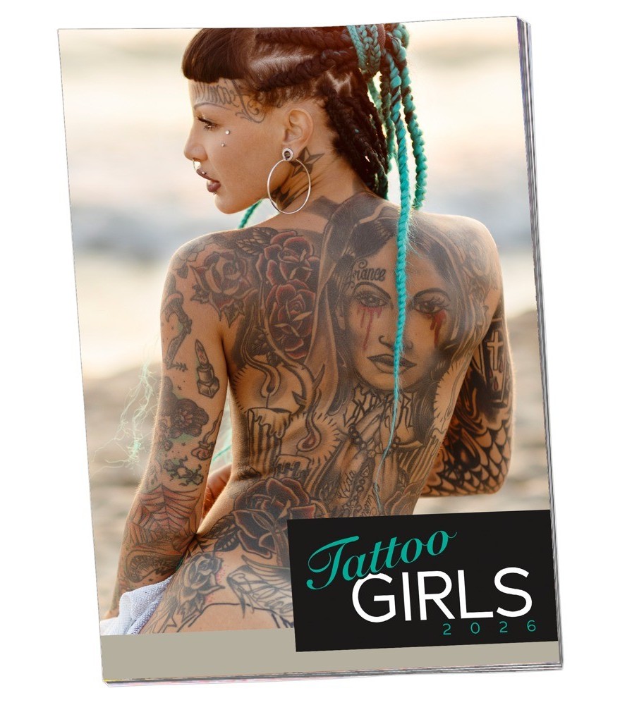 Pin-up Kalender „Tattoo-Girls 2026“ im Großformat