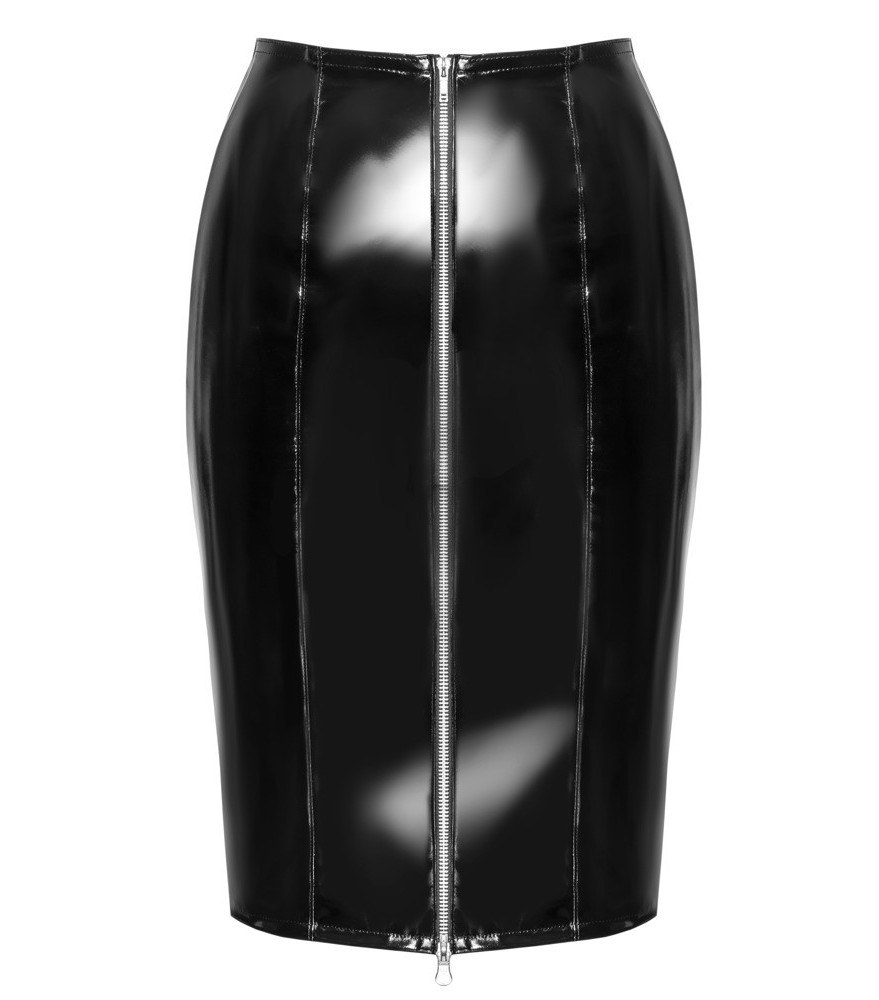 Kleid aus Lack mit ausgestelltem Röckchen