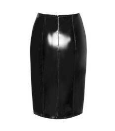 Kleid aus Lack mit ausgestelltem Röckchen