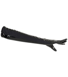 Handschuhe aus Lack mit Stretch-Einsätzen