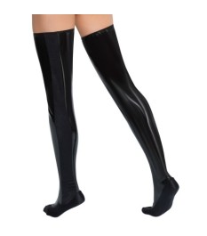 Bettstiefel aus Lack mit Stretch-Einsätzen