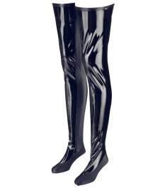 Bettstiefel aus Lack mit Stretch-Einsätzen