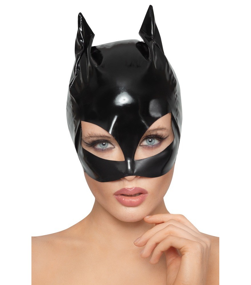 Kopfmaske aus Lack im Cat-Look