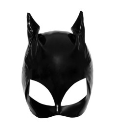 Kopfmaske aus Lack im Cat-Look
