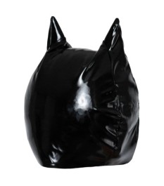 Kopfmaske aus Lack im Cat-Look