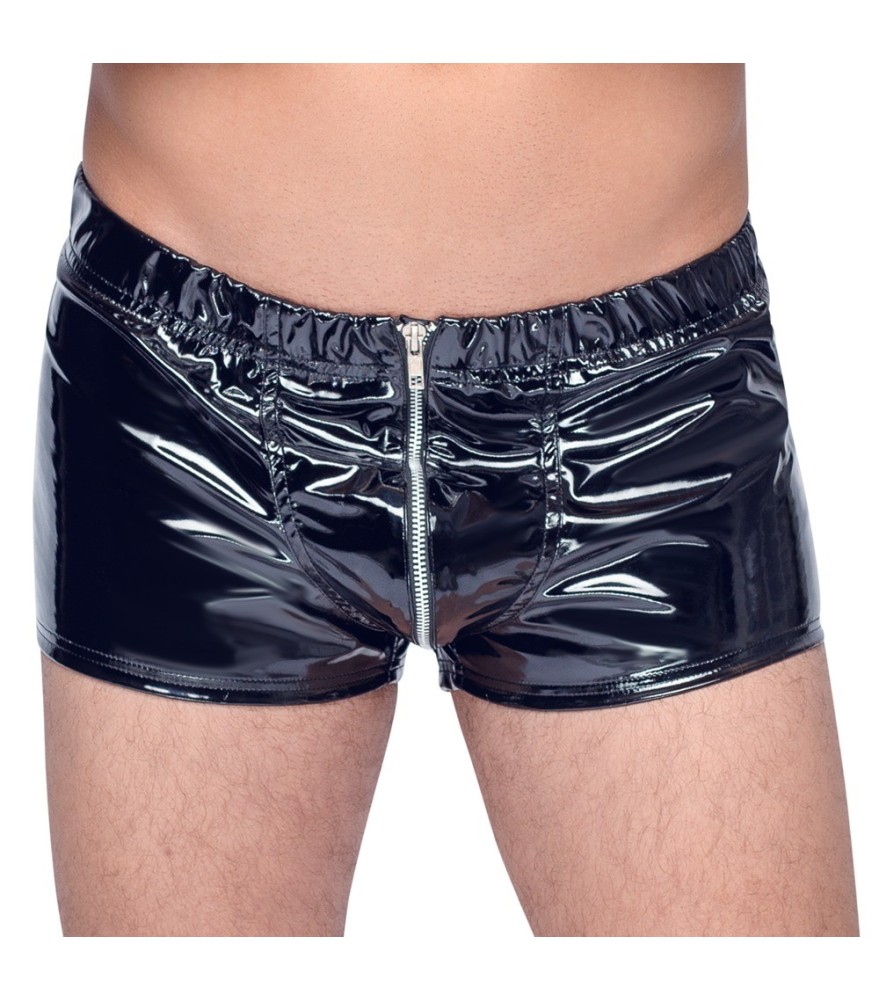 Pants aus Lack mit Front-Reißverschluss