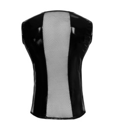 Lack-Minikleid mit Corsagen-Oberteil