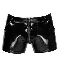 Pants aus Lack mit unterlegtem Front-Reißverschluss