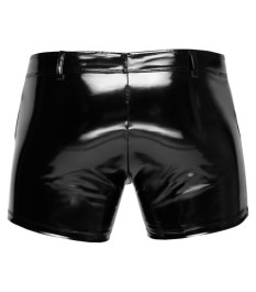 Pants aus Lack mit unterlegtem Front-Reißverschluss