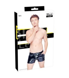 Pants aus Lack mit unterlegtem Front-Reißverschluss