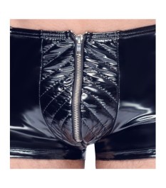 Pants aus Lack mit unterlegtem Front-Reißverschluss