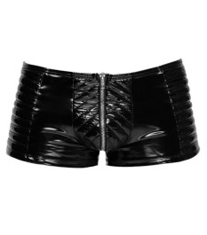 Pants aus Lack mit unterlegtem Front-Reißverschluss