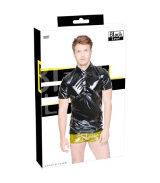 Lack-Minikleid mit 2-Wege-Reißverschluss vorne