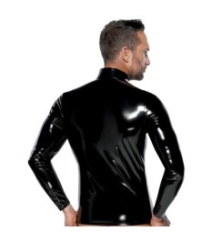 Lack-Shirt mit Netzeinsätzen