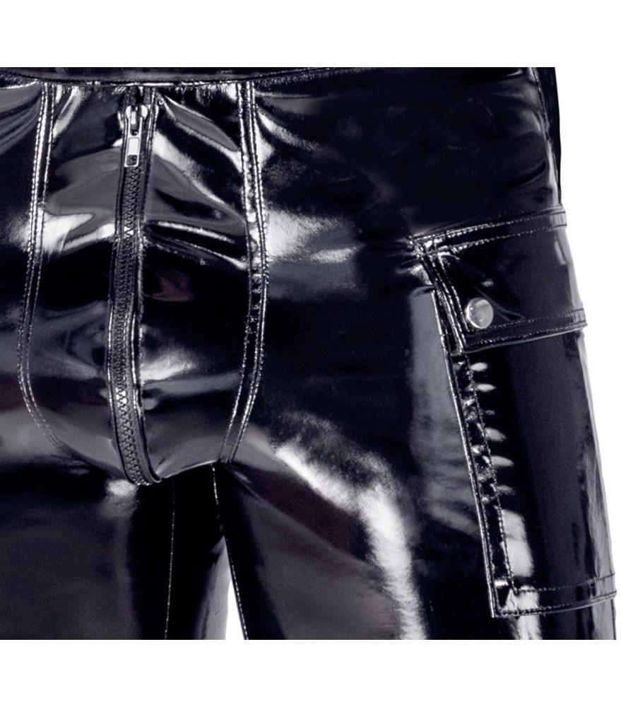 Lack-Minikleid mit großem Dekolleté-Cut-out