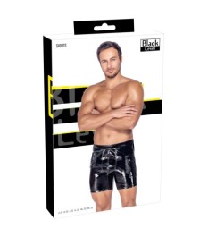 Lack-Shorts mit Klappentaschen