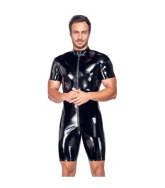 Lack-Minikleid mit großem Dekolleté-Cut-out