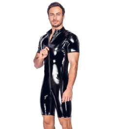 Lack-Minikleid mit großem Dekolleté-Cut-out