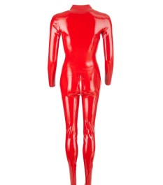 Catsuit aus Latex mit Zip