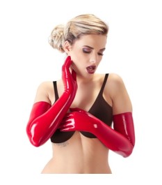 Handschuhe aus leicht transparentem Latex