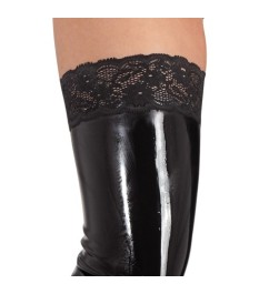 Strümpfe aus Latex mit Spitze