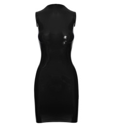 Kleid aus Naturlatex mit kleinem Stehkragen