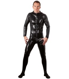 Kleid aus Latex in Midilänge mit 2-Wege-Zip
