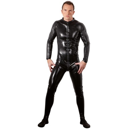 Kleid aus Latex in Midilänge mit 2-Wege-Zip