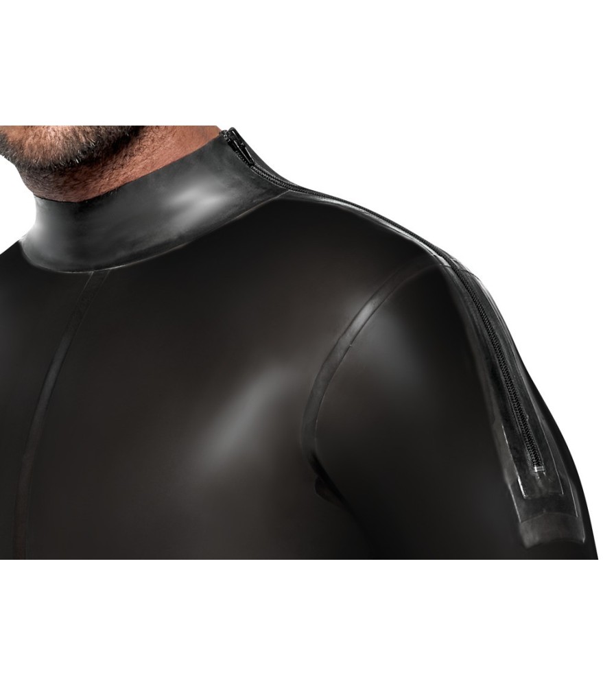 Catsuit aus Naturlatex mit 3-Wege-Zipper