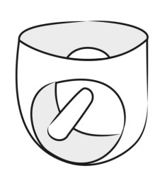 Slip aus Latex mit fest integriertem Anal-Dildo