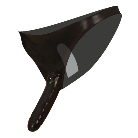 Latex-Shirt mit großem Frontring