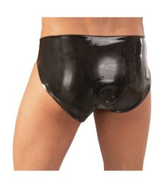 Slip mit Anal-Dildo, Latex