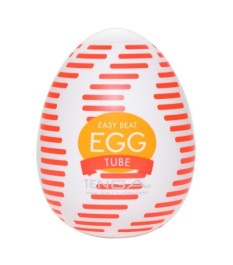 Masturbator „Egg Tube“ mit gerippter Wellen-Stimulationsstruktur