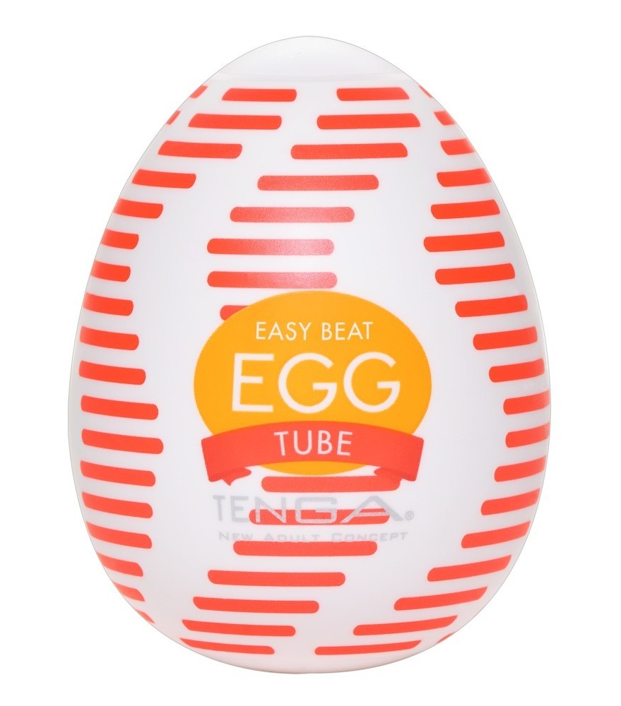 Masturbator „Egg Tube“ mit gerippter Wellen-Stimulationsstruktur