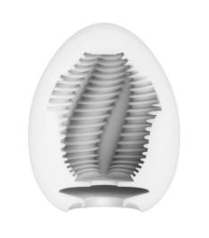 Masturbator „Egg Tube“ mit gerippter Wellen-Stimulationsstruktur