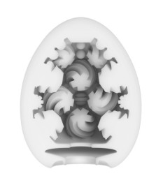 Masturbator „Egg Curl“ mit gerippter Spiralkugel-Stimulationsstruktur