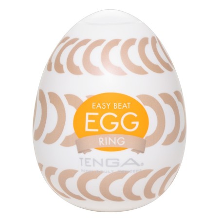 Masturbator „Egg Ring“ mit Rillenringe-Stimulationsstruktur