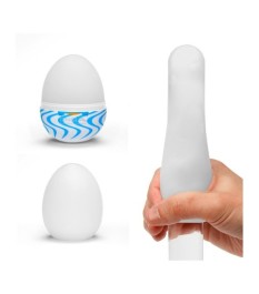 Masturbator „Egg Wind“ mit Wellen-Stimulationsstruktur
