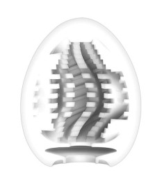 Masturbator „Egg Tornado“ mit Spiralrillen-Stimulationsstruktur