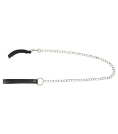 Klemme „Pussy Clamp with a leash“ mit abnehmbarer Kettenleine