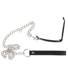 Klemme „Pussy Clamp with a leash“ mit abnehmbarer Kettenleine